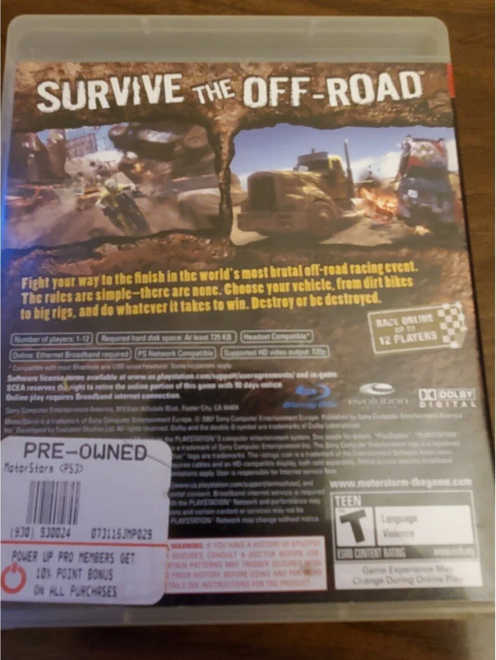 MotorStorm (Sony PlayStation 3, 2007)